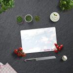 Decorita Güzel Düşün Güzel Yaşa Temalı | Cam Kesme Tahtası - Cam Kesme Tablası | 20cm x 30cm - 20 cm