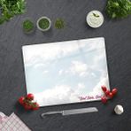 Decorita Güzel Düşün Güzel Yaşa Temalı | Cam Kesme Tahtası - Cam Kesme Tablası | 30cm x 40cm - 40 cm