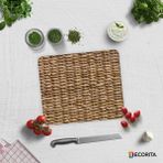 Decorita Hasır Görünümlü | Cam Kesme Tahtası - Cam Kesme Tablası | 29cm x 34cm - 29 x 34 cm