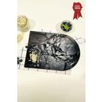 Decorita Kanallı Cam Kesme Tahtası - Cam Kesme Tablası | Doğal Taş - Kenarı Oval | 25cm x 35cm | Patentli Ürün