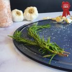 Decorita Kanallı Cam Kesme Tahtası - Cam Kesme Tablası | Füme Cam | Çap32cm | Patentli Ürün