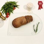 Decorita Kanallı Cam Kesme Tahtası - Cam Kesme Tablası | Satina Cam - Kenarı Oval | 25cm x 35cm | Patentli Ürün