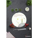 Decorita Küçük Prens Desenli | Cam Kesme Tahtası - Cam Kesme Tablası | Çap 32cm