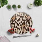 Decorita Leopar Desen | Cam Kesme Tahtası - Cam Kesme Tablası | - 32 cm
