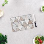 Decorita Mandala Desenli | Cam Kesme Tahtası - Cam Kesme Tablası | 20 cm x 30 cm - 20 x 30 cm