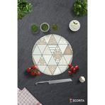 Decorita Mandala Desenli | Cam Kesme Tahtası - Cam Kesme Tablası | Çap32 cm