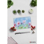 Decorita Menekşe Desenli | Cam Kesme Tahtası - Cam Kesme Tablası | 20cm x 30cm