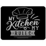 DECORITA My Kitchen My Rules | Cam Kesme Tahtası (20cm x 30cm)