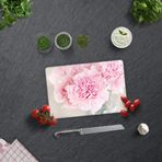 DECORITA Pembe Krizantem | Cam Kesme Tahtası (20cm x 30cm)