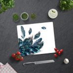 Decorita Plumas Desen | Cam Kesme Tahtası-Cam Kesme Tablası | 29cm x 34cm - 29 x 34 cm
