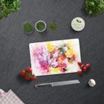 Decorita Renkli Sonbahar | Cam Kesme Tahtası - Cam Kesme Tablası | - 20 x 30 cm