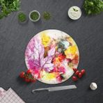 Decorita Renkli Sonbahar | Cam Kesme Tahtası - Cam Kesme Tablası | - 32 cm