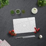 Decorita Selçuklu Motifi Desenli | Cam Kesme Tahtası - Cam Kesme Tablası | - 20 x 30 cm