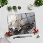 Decorita Stark Mermer Görünümlü Cam Kesme Tablası 30 x 40 cm