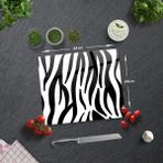 Decorita Zebra Desen | Cam Kesme Tahtası - Cam Kesme Tablası | - 29 x 34 cm