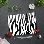Decorita Zebra Desen | Cam Kesme Tahtası - Cam Kesme Tablası | - 30 x 40 cm