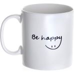 Decorium Be Happy 250 ml Kupa 9-01130166 - 001 - Beyaz