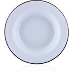 Decorium Black Line 21 cm 6 Parça Çukur Tabak 9-01080185 - 200 ml - Beyaz