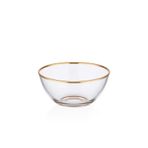 Decorıum Cam Kase 20 Cm Dalıa Altın M04187