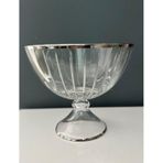 Decorium Cam Kase Ayaklı 23,5 Cm Accademia Platin M06458-Ab