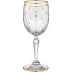 Decorium Camellia 24 Ayar Altın Yaldızlı 200 ml 6 Parça Cam Beyaz Şarap Kadehi 9-01020012