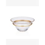 Decorium Dalia 24 Ayar Altın Yaldızlı 30 cm Dekoratif Cam Kase 9-03010430