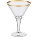 Decorium Dalia 24 Ayar Altın Yaldızlı 550 ml 6 Parça Cam Konyak Kadehi 9-01020187