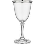 Decorium Dalia Platin Yaldızlı 200 ml 6 Parça Cam Kırmızı Şarap Kadehi 9-01020005