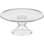 Decorium Dalia Platin Yaldızlı 21 cm Ayaklı Cam Servis Tabağı 9-01150121