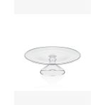 Decorium Dalia Platin Yaldızlı 23 cm Ayaklı Cam Servis Tabağı 9-01150125