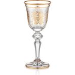 Decorium Florance 24 Ayar Altın Yaldızlı 70 ml 6 Parça Cam Likör Kadehi 9-01020008