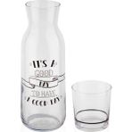 Decorium Good Day 1200 ml 2 Parça Başucu Sürahisi 9-01050094 - Şeffaf - 1,2 lt
