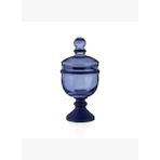 Decorium Kobalt Yarı Mat Kapaklı Ayaklı Şekerlik