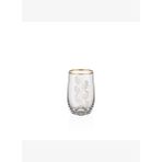 Decorium Lorin 24 Ayar Altın Yaldızlı 200 ml 6 Parça Cam Su Bardağı 9-01010561