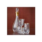 Decorium Lorin 24 Ayar Altın Yaldızlı 350 ml 6 Parça Cam Meşrubat Bardağı 9-01010560