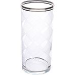 Decorium Meşrubat Bardağı 6 Parça Karo Platın M01121