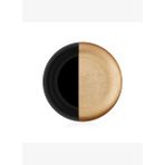 Decorium Monochrome 32 cm Siyah -Altın Cam Tabak 9-01080007