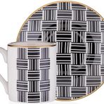 Decorium Monochrome 80 ml 12 Parça 6 Kişilik Porselen Kahve Fincan Takımı 9-01120017