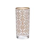Decorium Su Bardağı Gold Kare Desen KD07