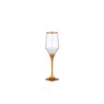 Decorium Sunflower 150 ml 6 Parça Flüt Cam Şampanya Kadehi 9-01020028