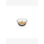 Decorium Vision Black 24 Ayar Altın Yaldızlı 13,5 cm Siyah - Altın Cam Kase 9-01070008
