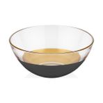 Decorium Vision Black 24 Ayar Altın Yaldızlı 17 cm Cam Kase 9-01070062