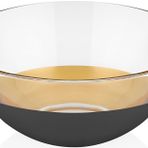 Decorium Vision Black 24 Ayar Altın Yaldızlı 20 cm Cam Kase 9-01070009