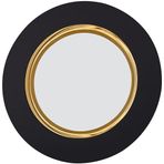 Decorium Vision Black 24 Ayar Altın Yaldızlı 23 cm Çukur Cam Tabak 9-01080020