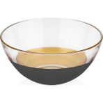Decorium Vision Black 24 Ayar Altın Yaldızlı 23,5 cm Cam Kase 9-01070010
