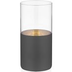 Decorium Vision Black 24 Ayar Altın Yaldızlı 250 ml 6 Parça Cam Meşrubat Bardağı 9-01010015