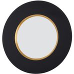 Decorium Vision Black 24 Ayar Altın Yaldızlı 28 cm Cam Tabak 9-01080021