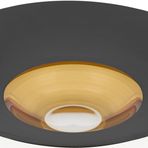 Decorium Vision Black 24 Ayar Altın Yaldızlı 30 cm Cam Kase 9-01080024