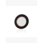 Decorium Vision Black 24 Ayar Altın Yaldızlı 32 cm Siyah - Altın Cam Tabak 9-01080022