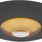 Decorium Vision Black 24 Ayar Altın Yaldızlı 35 cm Cam Kase 9-01080025